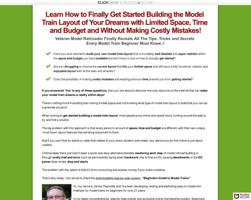 Beginners Guide to Model Trains E-Book &amp; Membership Site