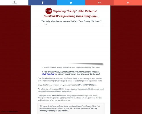 Time For My Life: 365 Stepping Stones